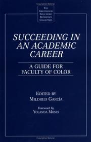 Front cover of Succeeding in an Academic Career by Mildred Garcia