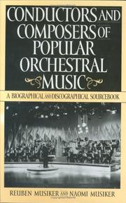 Front cover of Conductors and composers of popular orchestral music by Reuben Musiker