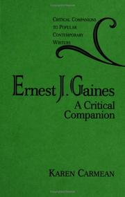 Front cover of Ernest J. Gaines by Karen Carmean