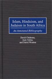 Front cover of Islam, Hinduism, and Judaism in South Africa by David Chidester