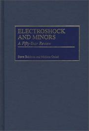 Cover of Electroshock and minors by Steve Baldwin
