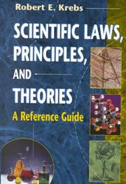 Cover of Scientific Laws, Principles, and Theories by Robert E. Krebs