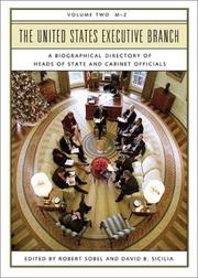 Front cover of The United States Executive Branch by Robert Sobel