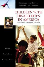 Front cover of Children with disabilities in America by Philip L. Safford