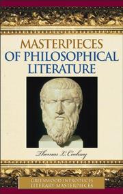 Front cover of Masterpieces of philosophical literature by Thomas L. Cooksey