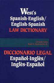 Front cover of West's Spanish-English/English-Spanish law dictionary by Gerardo Solís