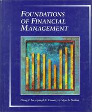 Cover of Foundations of financial management by Cheng F. Lee