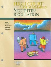 Front cover of High Court Case Summaries on Securities Regulation by West