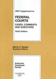 Front cover of Federal Courts by Martin H. Redish