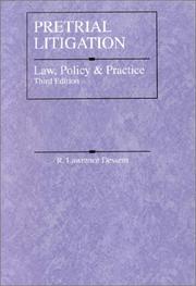 Cover of Pretrial litigation by R. Lawrence Dessem
