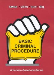 Cover of Basic Criminal Procedure by Yale Kamisar