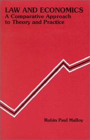 Cover of Law and economics by Robin Paul Malloy