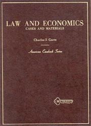 Front cover of Cases and materials on law and economics by Charles J. Goetz