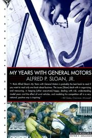 Front cover of My years with General Motors by Alfred P. Sloan Jr.