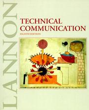 Cover of Technical Communication by John M. Lannon