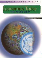 Front cover of Economics Today by Roger Leroy Miller