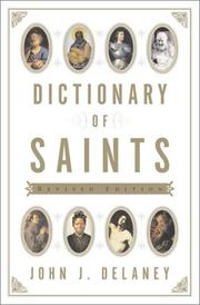 Front cover of Dictionary of saints by Delaney, John J.