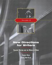 Front cover of New directions for writers by Carol Ann Ellis