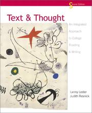 Cover of Text & thought by Judith Resnick