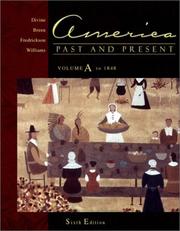Cover of America Past and Present, Volume A by Richard Hal Williams