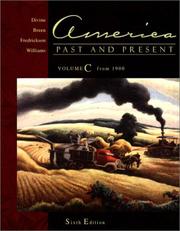 Cover of America Past and Present, Volume C by Richard Hal Williams