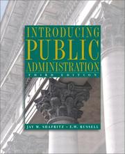 Cover of Introducing public administration by Jay M. Shafritz