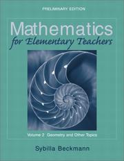 Front cover of Geometry and Other Topics by Sybilla Beckmann