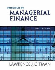 Cover of Principles of Managerial Finance, Brief by Lawrence J. Gitman
