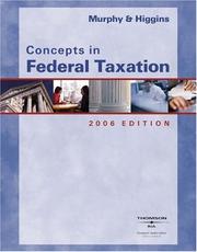 Front cover of Concepts in Federal Taxation, 2006 Edition by Kevin E. Murphy