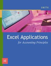 Front cover of Excel Applications for Accounting Principles by Gaylord N. Smith