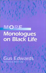 Cover of More monologues on Black life by Gus Edwards