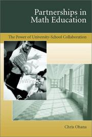 Front cover of Partnerships in Math Education by Chris Ohana