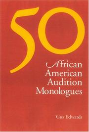 Cover of 50 African American audition monologues by Gus Edwards