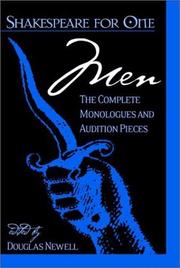 Cover of Shakespeare for One. Men by Douglas Newell