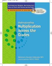 Cover of Understanding multiplication across the grades by Ruth E. Parker