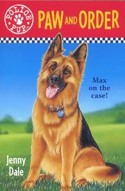 Front cover of Paw and order (Police pup) by Jenny Dale