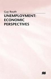 Cover of Unemployment by Routh, Guy.