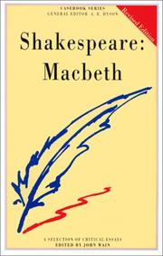 Cover of Shakespeare (Casebook) by John Wain
