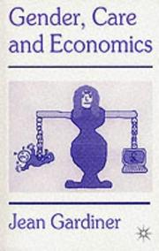 Front cover of Gender, Care and Economics by Jean Gardiner