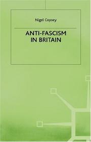 Front cover of Anti-fascism in Britain by Nigel Copsey