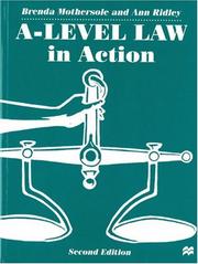 Cover of A-Level Law In Action by Brenda Mothersole