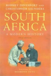 Front cover of South Africa by T. R. H. Davenport