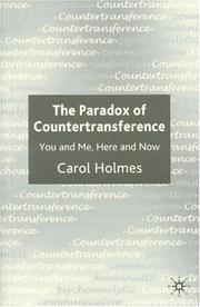 Front cover of The Paradox of Countertransference by Carol Holmes