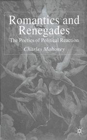 Front cover of Romantics and Renegades by Charles W. Mahoney