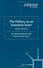 Front cover of The military as an economic actor by Jörn Brömmelhörster