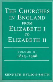 Front cover of The churches in England from Elizabeth I to Elizabeth II by Kenneth Hylson-Smith