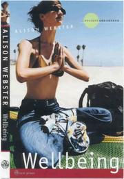 Front cover of Wellbeing (Society & Church) by Alison Webster