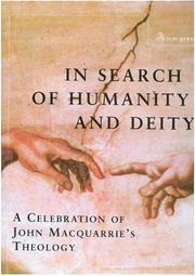 Front cover of In Search of Humanity And Deity by Robert Morgan