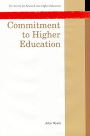 Front cover of Commitment to Higher Education: Seven West European Thinkers on the Essence of the University by John Wyaat