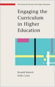 Cover of Engaging the curriculum in higher education by Ronald Barnett